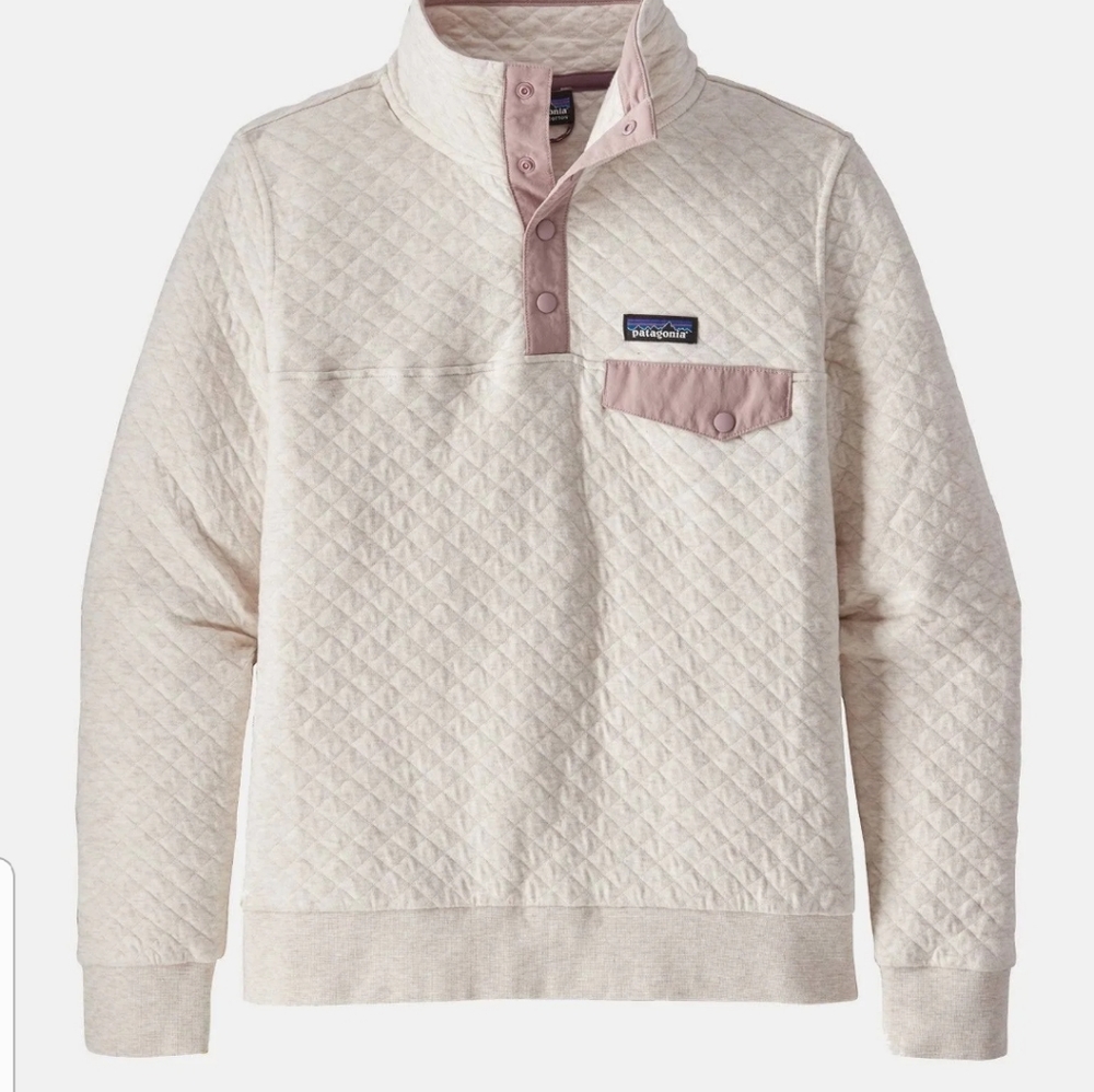 Patagonia Organic Quilted Snap-T Pullover Size S